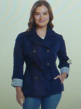Weatherproof Spring Double Breasted Trench Coat Jacket Size Small